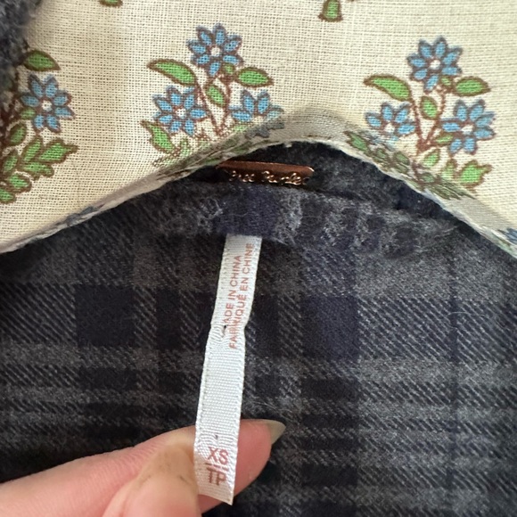 RARE! Free People Plaid Victorian jacket sz xs - Picture 14 of 16